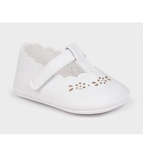 bílé botičky balerínky pro miminko k šatům