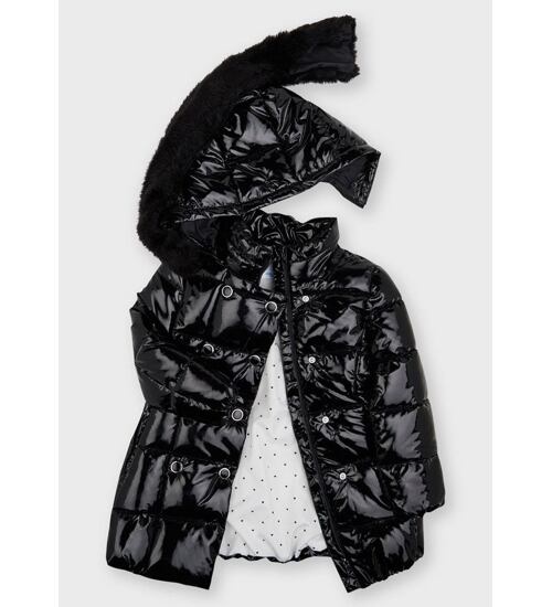 luxusní dětský zimní kabát s kožešinou Mayoral 4442-55