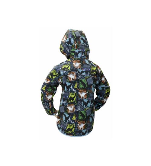 Fantom bunda softshell barevná s dinosaury 1605 velikost 104 a 110