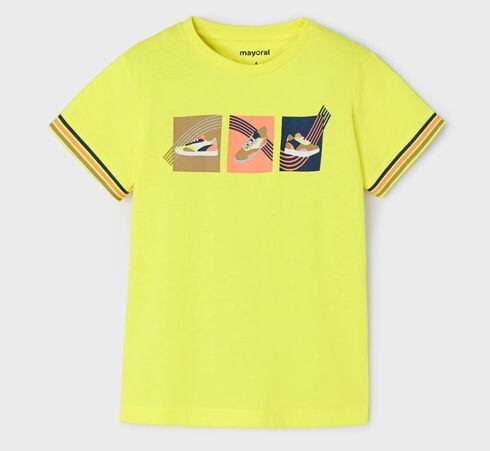 žluté tričko pro kluky Mayoral 3024-86