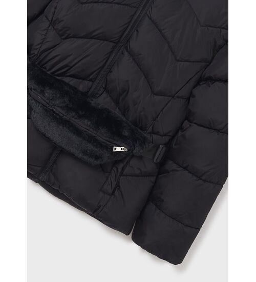 černá dívčí zimní bunda s ledvinkou Mayoral 7489-61