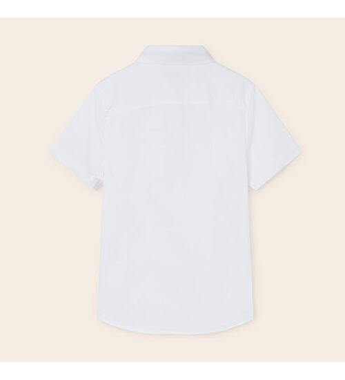 společenská košile bílá krátký rukáv Mayoral 6111-40