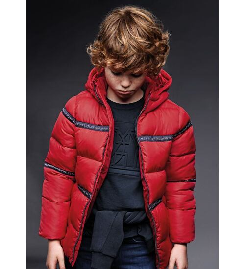 červená zimní bunda chlapecká Mayoral 7432-22