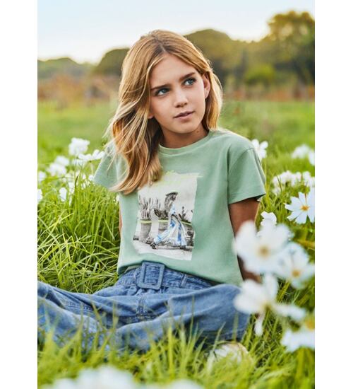 dívčí letní tričko s obrázkem Mayoral 6008-37