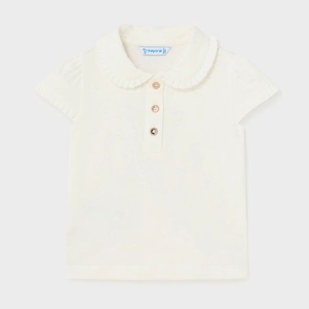 dětské triko s límečkem dívčí Mayoral 1101-58