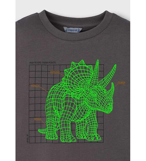 dětské triko se svítícím dinosaurem
