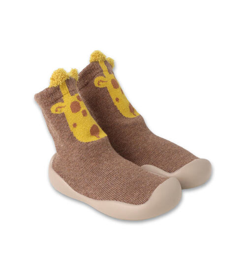kojenecké ponožkoboty s motivem žirafy