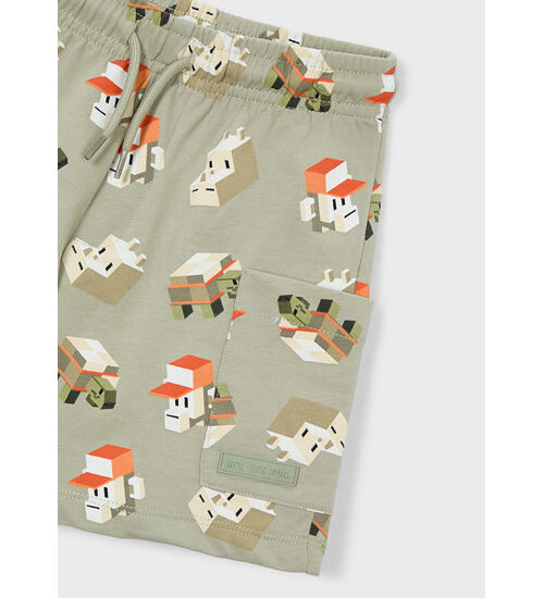 dětské bavlněné kraťasy Minecraft Mayoral 3211-82