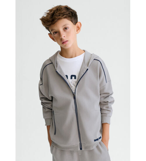 chlapecká mikina na zip s kapucí