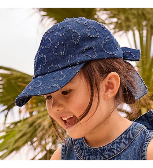 dívčí letní džínová kšiltovka Mayoral 10195-51