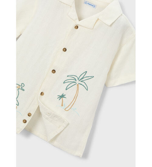 dětská letní košile s výšivkou Mayoral 3114-22