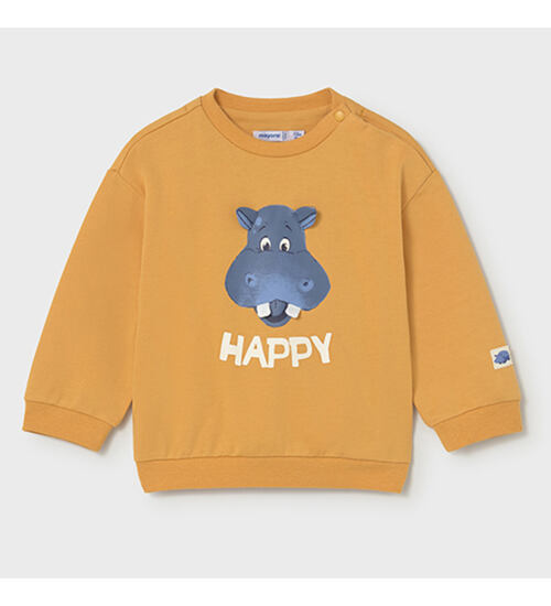 slabší mikinka s obrázkem hrošíka Mayoral 1402-21