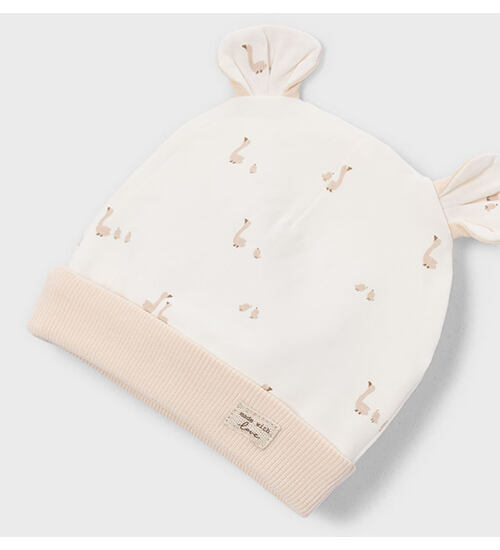 neutrální kojenecká souprava se slintáčkem a čepičkou Mayoral 1728-80