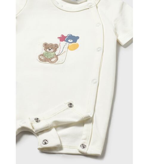 kojenecké krátké overaly 2 kusy s medvídky Mayoral 1719-74