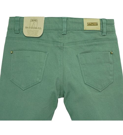 dívčí zelené kalhoty velikost 110 až 122