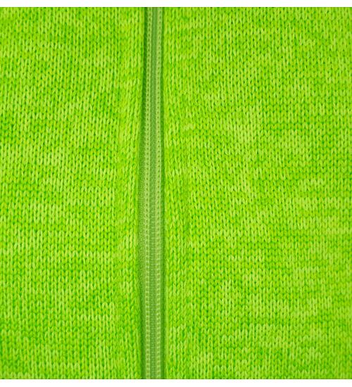 kojenecká teplá mikina na zip neonově zelená