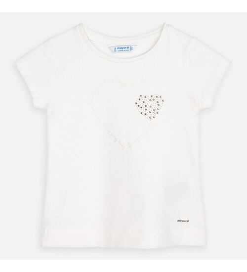 dětské smetanové tričko Mayoral pro holčičku