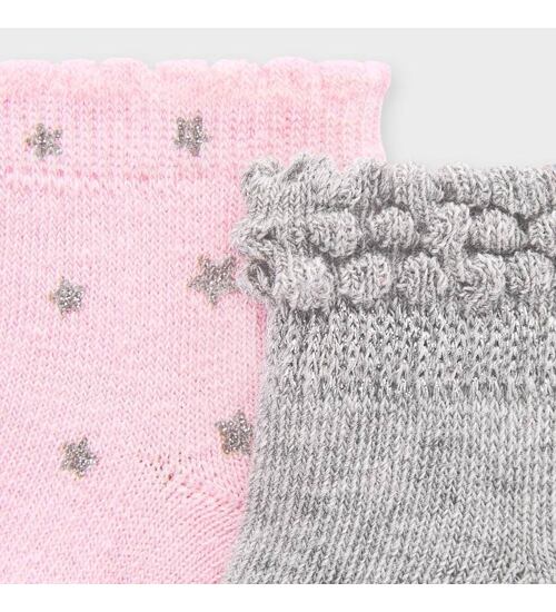 ponožky pro miminko 2 páry třpytivé Mayoral 9307-68
