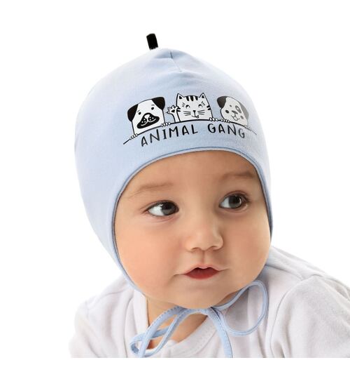 bavlněná čepička pro miminko chlapečka animal Marika MWJ-3279
