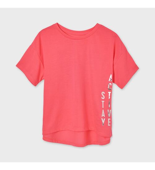 dívčí růžové neonové triko