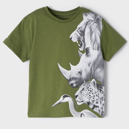 dětské letní zelené triko safari Mayoral 3003-38