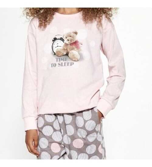 dívčí pyžamko s medvídkem Cornette 994/139 Time to sleep