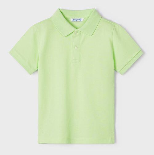dětské zelené triko s límečkem