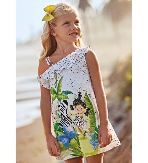dětské letní šaty s veselým obrázkem Mayoral 3935-10