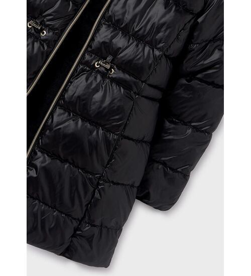 dívčí černý zimní kabát Mayoral 7414-43