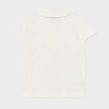 dětské triko s límečkem dívčí Mayoral 1101-58