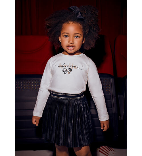 dětská plisovaná černá sukně Mayoral 4903-37