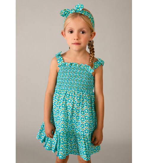 dětské letní šaty s čelenkou Mayoral 3942-53