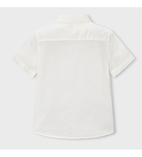 dětská bílá košile s krátkým rukávem Mayoral 3112-10