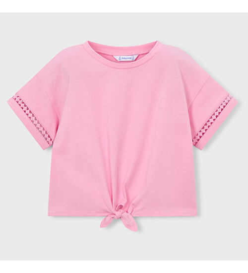 dětské tričko růžové crop Mayoral 3012-82