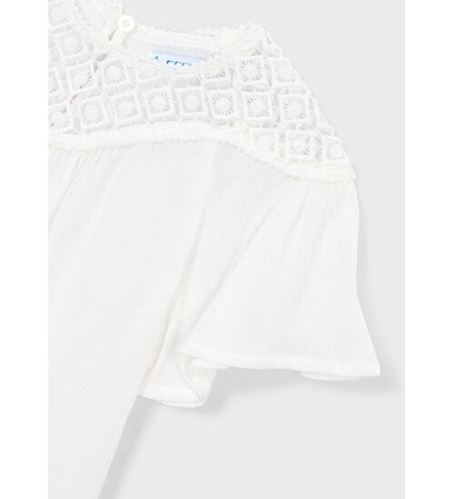 dětská letní halenka s krajkou Mayoral 3197-34