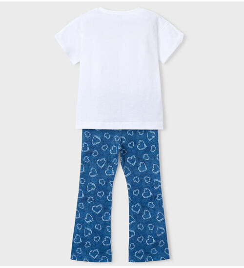 dětské tričko a zvonové legíny v kompletu Mayoral 3730-15