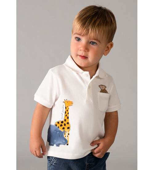 dětské polo triko se zvířátky Mayoral 1108-16