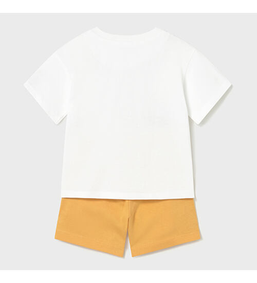 bavlněné tričko se zvířátky a kraťasy v kompletu Mayoral 1670-44