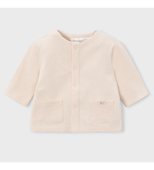 kojenecká mikina Mayoral 1485-74 jednobarevná neutální béžová