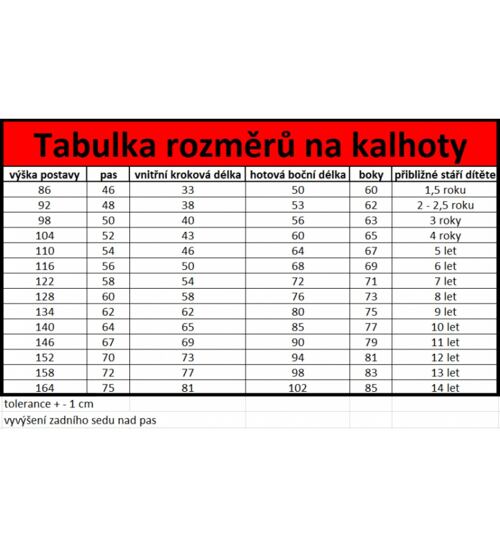 dětské softshell kalhoty černé velikost 104