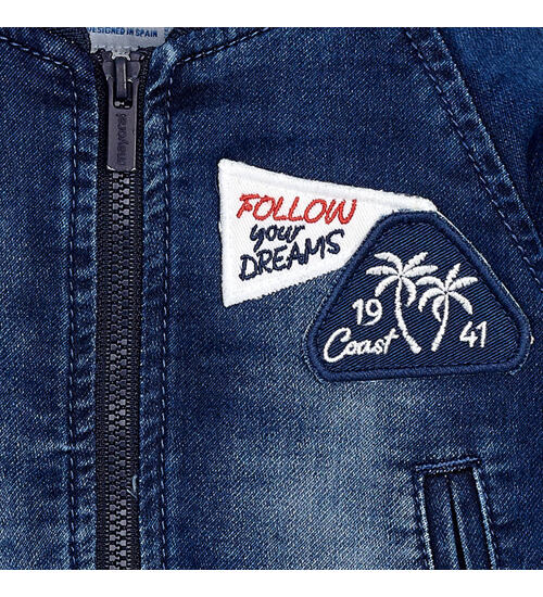 džínová bunda Mayoral 1454 kojenecká velikost 74 až 86 jeans