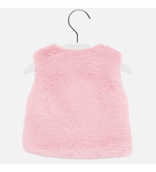 růžová vesta kožíšek pro miminko Mayoral 2317