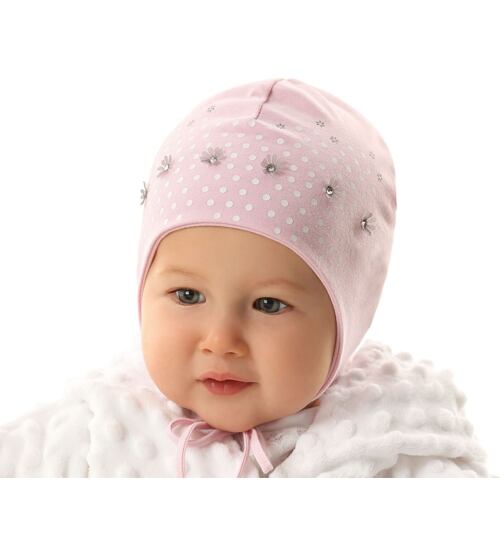 jarní kojenecká čepička pro holčičku Marika MWJ-3260