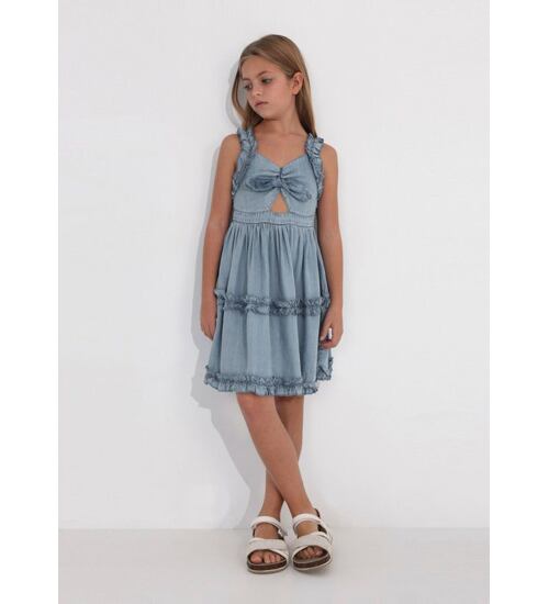 dívčí letní džínové šaty