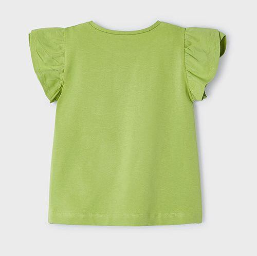 dětské zelené triko s duhou Mayoral 3091-59