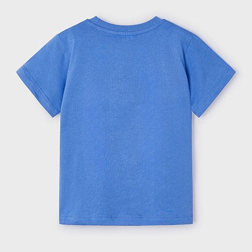 dětské modré tričko panáčci na skateboardu Mayoral 3013-89
