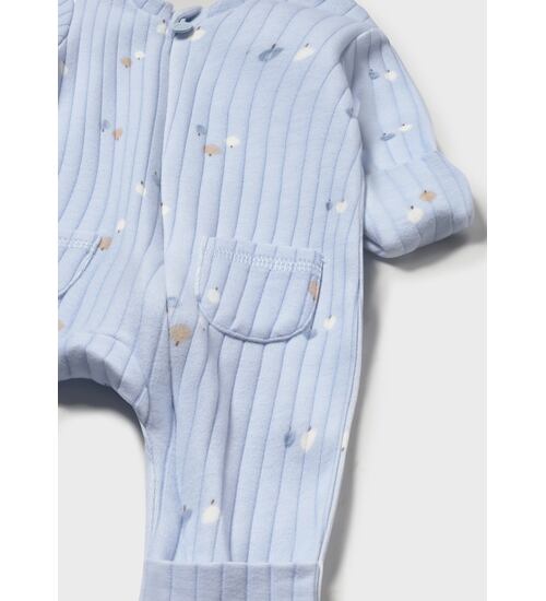 kojenecký modrý overal s potiskem Mayoral 2730-48