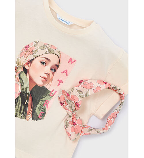 letní tričko s obrázem a čelenkou Mayoral 3010-93