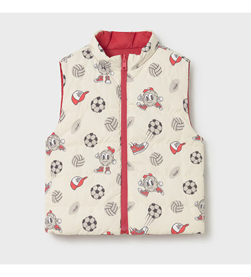 Mayoral dětská vesta se smajlíky na přechodné období