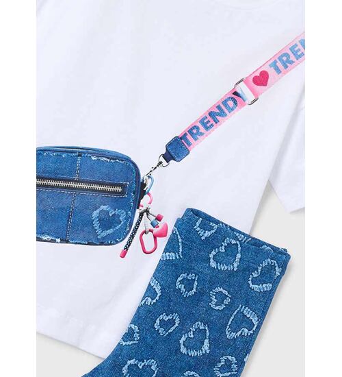 dětské tričko a zvonové legíny v kompletu Mayoral 3730-15